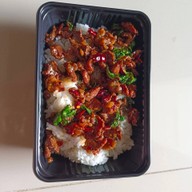 เมนูของร้าน กระเพราโคขุนพริกแห้ง