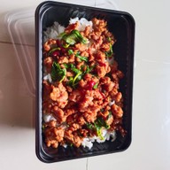 กระเพราโคขุนพริกแห้ง