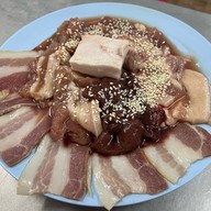 เมนูของร้าน สาริสาหมูย่างเกาหลี