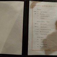 เมนู Gudang Cafe