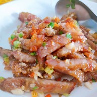 หมู-ตก-มัน ข้าวหมูทอด