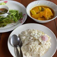 เมนูของร้าน ข้าวแดง แกงใต้ อ.สวี จ.ชุมพร