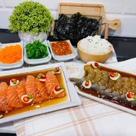 แซลมอนซูชินาว ตลาดนิคมบางปู