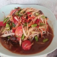 เมนูของร้าน ส้มตำเจ๊หมูตามสั่ง