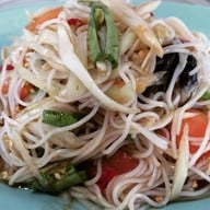 เมนูของร้าน ไก่ย่างลืมผัว ยำ ส้มตำ ลาบ น้ำตก บางบ่อ