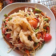เมนูของร้าน ส้มตำเจ๊หมูตามสั่ง
