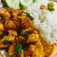 กะเพราหม่าล่า&เฟรนฟรายส์