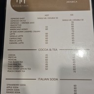 เมนู broobrown coffee สามเสน