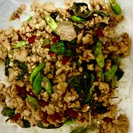 เมนูของร้าน ข้าวขาหมูตุ๋นเห็ดหอมคุณสา-ข้าวต้มปลา ร่มเกล้า