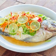 ข้าวกุ้งแกะ น้ำจิ้มซีฟู้ด ข้าวคลุกน้ำปลา