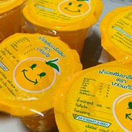 น้ำส้มเกล็ดหิมะตราบางแก้ว