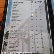 เมนู Bamboo Cafe