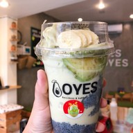 เมนูของร้าน โอเยสสมูทตี้น้ำผักผลไม้ปั่น - OYES smoothies & happy food โอเยส