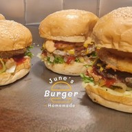 June's Burger  Homemade