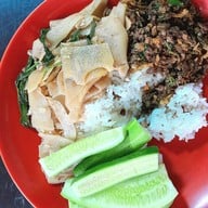 เมนูของร้าน ร้านทิศเหนือ น้ำเงี้ยว-ข้าวซอยไก่ ข้าวหมูทอด