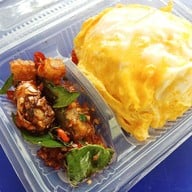 ข้าวหมูแดงหมูกรอบ นายพล อาคารนิรมิต เขาสามยอด ลพบุรี