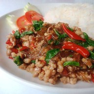 ข้าวมันไก่ อาหารตามสั่งปานตะวัน ศรีสหกรณ์