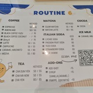 เมนู Routine6 Coffee ศรีนครินทร์ 58