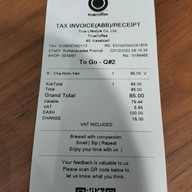 เมนู True Coffee มหาวิทยาลัยเกษตรศาสตร์