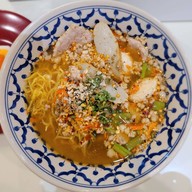 เมนูของร้าน ก๋วยเตี๋ยวปากหม้อย้อนยุค ปั๊มบางจาก ท่าข้าม