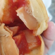 ข้าว ไก่กรอบ ซอสเกาหลี ไก่ยิ้ม