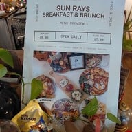 เมนู Sun Rays Cafe