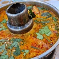 เมนูของร้าน ร้านแม่กลองหัวปลาหม้อไฟ ปูไข่นึ่งนม ถนนพรานก-พุทธมณฑล คลองขวาง