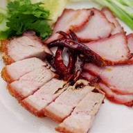 หมูแดงหมูกรอบ นายแมน ตลาดมารวยหทัยราษฎร์ 54