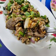 เมนูของร้าน ลาบเป็ด วาริน ราชพฤษ์