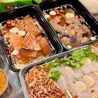 กุ้งดอง เเซลมอนดอง ร้านยำเดือด ทะเลดอง ยงเจริญ ศรีนครินทร์