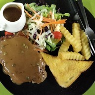 สเต็กพังงา & หม่าล่า (อาหารจานเดียว)