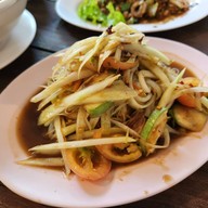 เมนูของร้าน ส้มตำลาว ไก่บ้านย่างเขาสวนกวาง