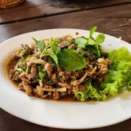 เมนูของร้าน ส้มตำลาว ไก่บ้านย่างเขาสวนกวาง