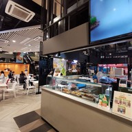 หน้าร้าน หมูปิ้งคำโต และ ลูกชิ้นปิ้ง(เมืองทอง) ป.ต.ท.ประตูน้ำ