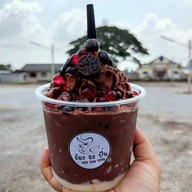 น้ำปั่น ร้านจ้องจะปั่น (ผลไม้สดตามฤดูกาล) ขนมปังปิ้ง สามแยกเขื่อนปราณบุรี