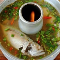 เมนูของร้าน เจริญสุขโข ผัดไทยกุ้งแม่น้ำ Floating Market Damnoensaduak