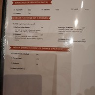 เมนู BENARES Modern Indian Cuisine Bangkok