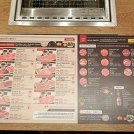 Menu of Yakiniku Like Terminal 21 Rama 3