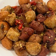 เมนูของร้าน ป้าแว่นลูกชิ้นทอด