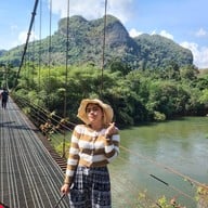 บรรยากาศ สะพานแขวนเขาพัง