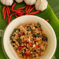 หมูปิ้งพาเพลิน & ข้าวกะเพรา & ข้าวหมูกระเทียมพริกขี้หนูสด &ไส้กรอกอีสาน กล้วยทอดมันทอดห้วยขวาง ห้วยขวาง