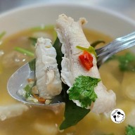 เมนูของร้าน ตึ๊งข้าวต้มหัวปลา บางบอน