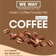 เมนูของร้าน จำหน่ายผลิตภัณฑ์เสริมอาหาร ตรา WE WAY BRAND ผลิต เวย์โปรตีนจากพืช โกโก้ คอลลาเจน กาแฟปรุงสำเร็จชนิดผง เพชรบุรี