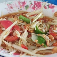 เมนูของร้าน ร้านส้มตำป้าเพ็ญ@ศาลายา มีเจ้าเดียว ไม่มีสาขา