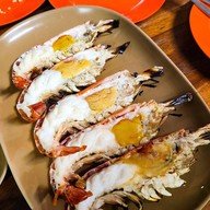 เมนูของร้าน สี่แควกุ้งเผา