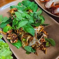 เมนูของร้าน สี่แควกุ้งเผา