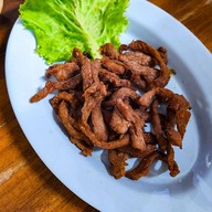 เมนูของร้าน สี่แควกุ้งเผา