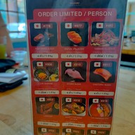 เมนู kazuhiro Japanese buffet  สาขาพัทยา