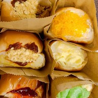 🍞🧋หอมจังปังปิ้ง&น้ำปั่น(ขนมปังไส้ทะลัก)🍞🧋 ตลาดโรงสี 1