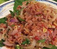 เมนูของร้าน เจ๊ดายำแหนม สุขุมวิท71